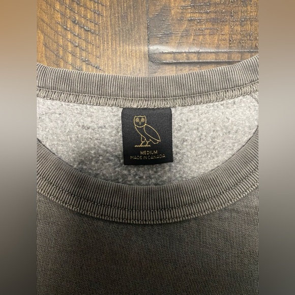 Dark Grey Faded OVO Crewneck - Picture 4 of 5